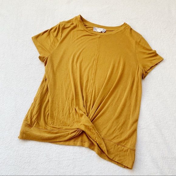 Pink Rose Tops - 🥳Yellow Short Sleeve blouse
